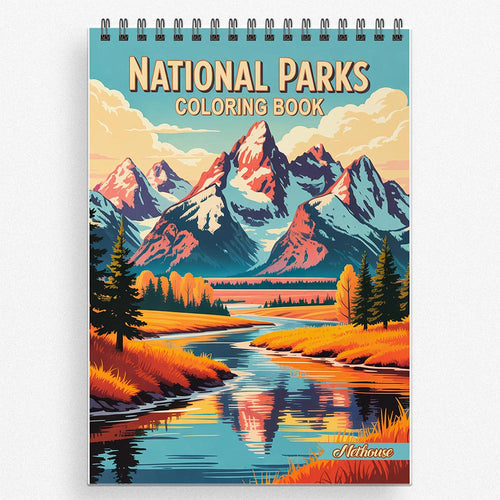 NETHOUSE National Parks Coloring Book For Adults