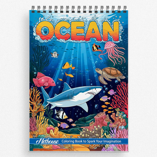 NETHOUSE Ocean Coloring Book For Adults