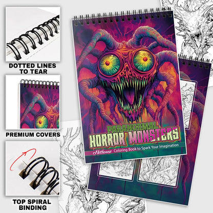 NETHOUSE Paranormal Horror Monsters Coloring Pages For Adults