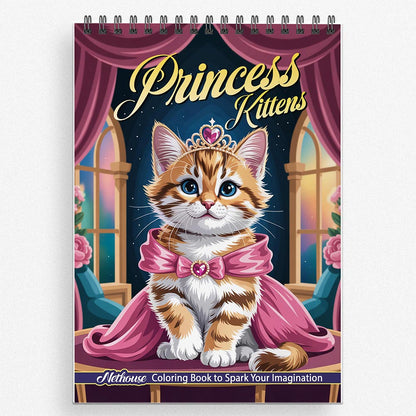 NETHOUSE Princess Kittens Coloring Book For Adults