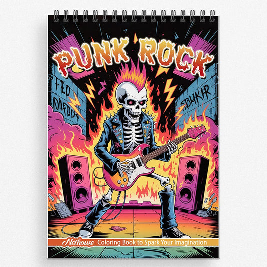 NETHOUSE Punk Rock Coloring Book For Adults