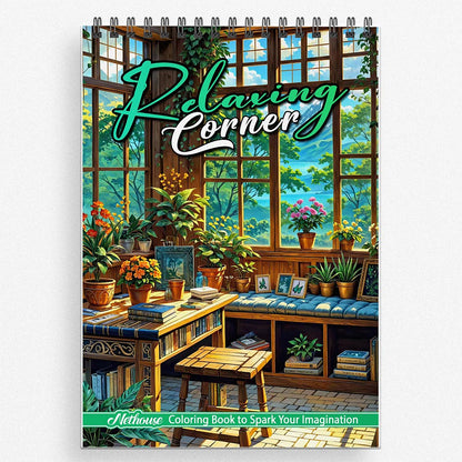 NETHOUSE Relaxing Corner Coloring Book For Adults