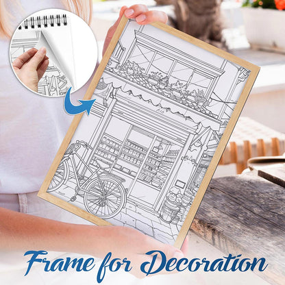 NETHOUSE Relaxing Store Coloring Book For Adults Relaxation & Stress Relief, 30 Coloring Pages of Cozy Shops, Calm Market Scenes, Peaceful Storefronts, and Tranquil Shopping Adventures