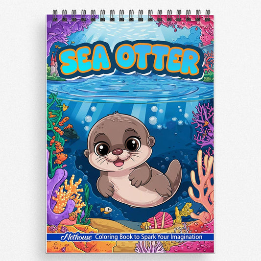 NETHOUSE Sea Otter Coloring Book For Adults