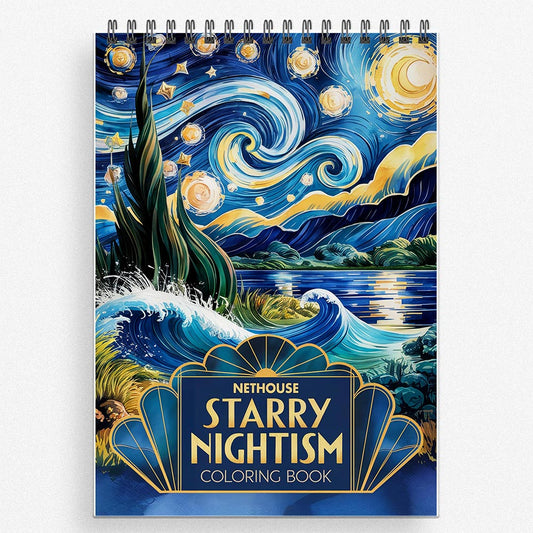 NETHOUSE Starry Nightism Coloring Book for Adults