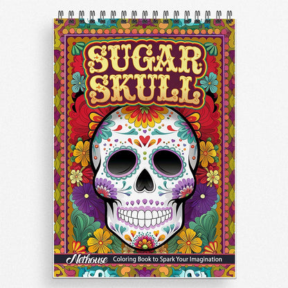 NETHOUSE Sugar Skull Coloring Book For Adults
