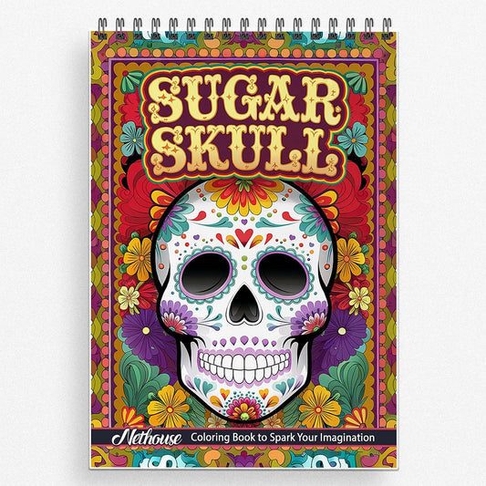 NETHOUSE Sugar Skull Coloring Book For Adults