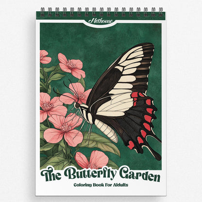 NETHOUSE The Butterfly Garden Coloring Book For Adults