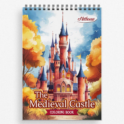 NETHOUSE The Medieval Castle Coloring Book For Adults