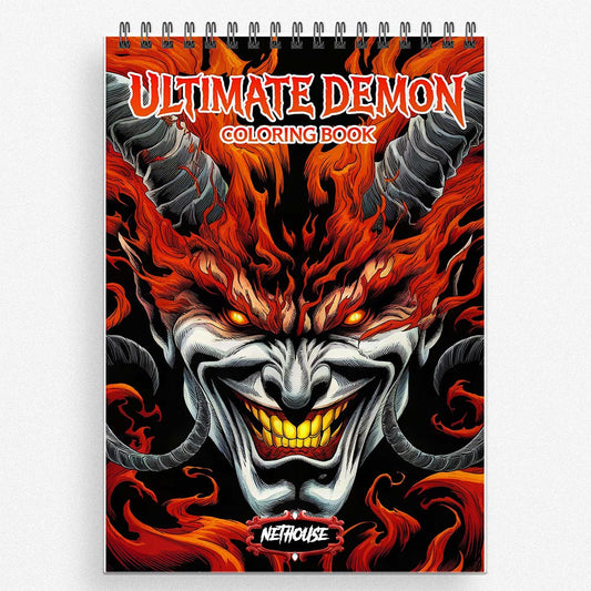 NETHOUSE Ultimate Demon Coloring Book for Adults