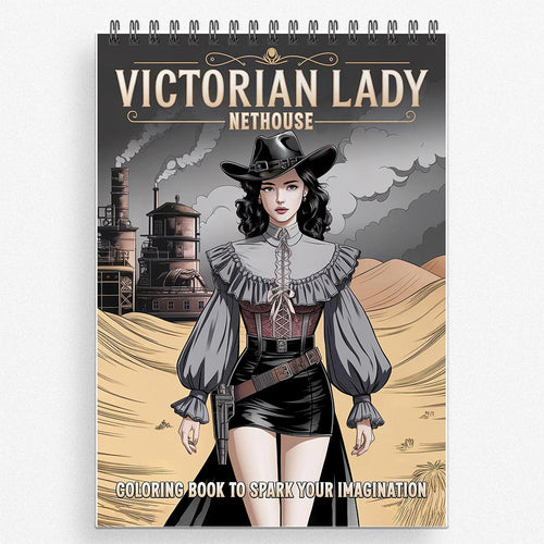 NETHOUSE Victorian Lady Coloring Book for Adults
