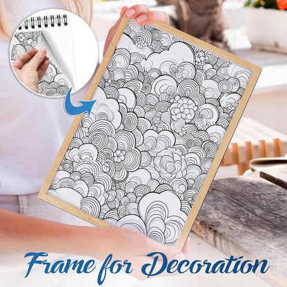 NETHOUSE Whimsical Cloud Spiral Bound Coloring Book For Adults