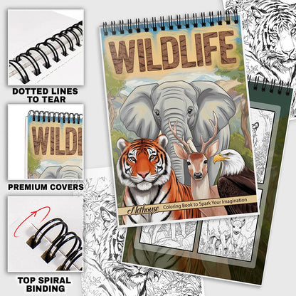 NETHOUSE Wildlife Girls Coloring Pages For Adults