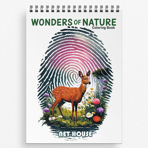 NETHOUSE Wonders of Nature Coloring Book for Adults