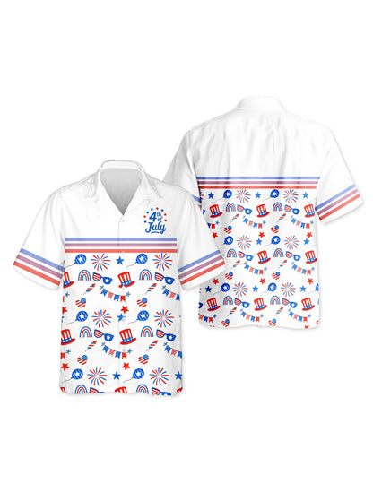 Netecom 4th of July Day Hawaiian Shirt for Men