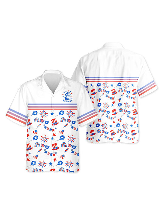 Netecom 4th of July Day Hawaiian Shirt for Men