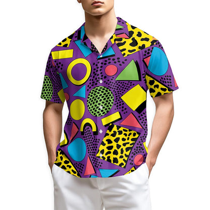 Netecom 80s Pattern Hawaiian Shirt for Men