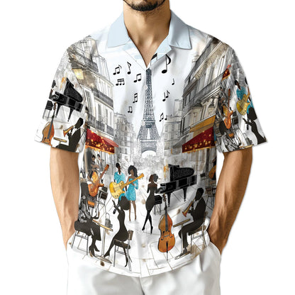 Netecom All You Need Is Jazz Hawaiian Shirt for Men