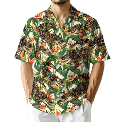 Netecom Alligator Hawaiian Shirt for Men