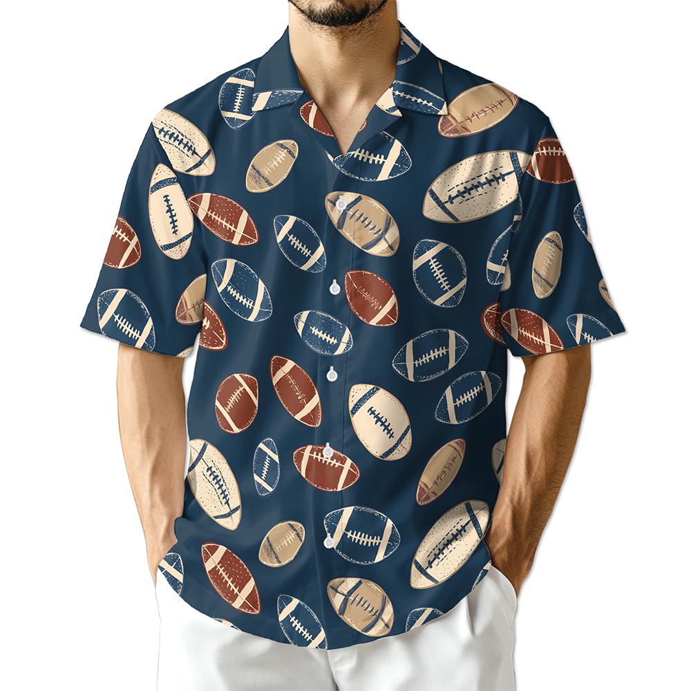 Netecom American Football Hawaiian Shirt for Men