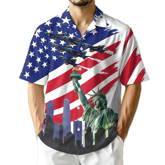 Netecom American USA Hawaiian Shirt for Men