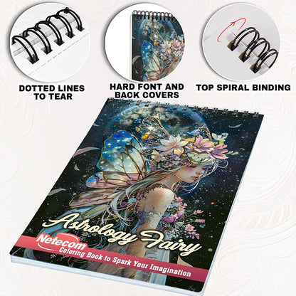 Netecom Astrology Fairy Coloring Pages for Adults