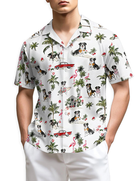 Netecom Australian Shepherd Hawaiian Shirt for Men