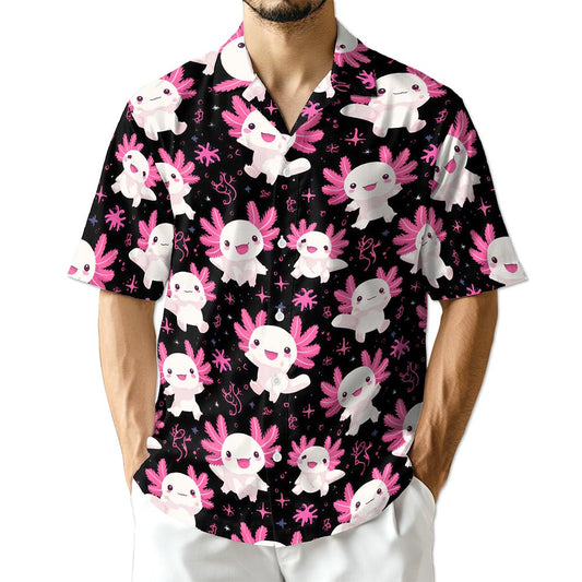 Netecom Axolotl Hawaiian Shirt for Men