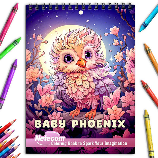 Netecom Baby Phoenix Coloring Book for Adults