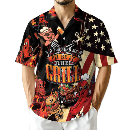 Netecom Barbecue I Will Be At The Grill Hawaiian Shirt