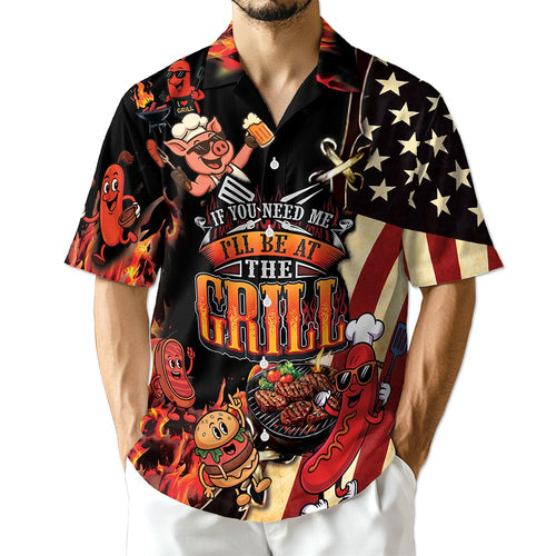Netecom Barbecue I Will Be At The Grill Hawaiian Shirt