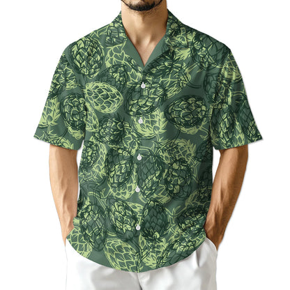 Netecom Beer Hops Seamless Hawaiian Shirt for Men