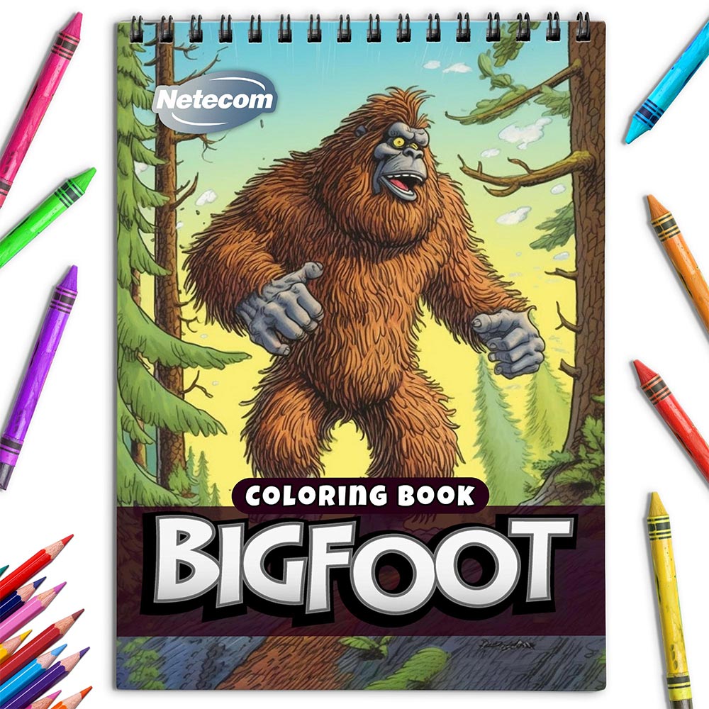 Netecom Bigfoot Coloring Book for Adults