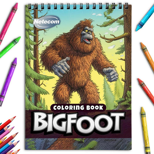 Netecom Bigfoot Coloring Book for Adults