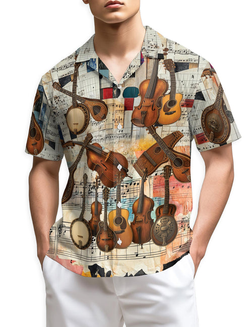 Netecom Bluegrass Music Hawaiian Shirt for Men