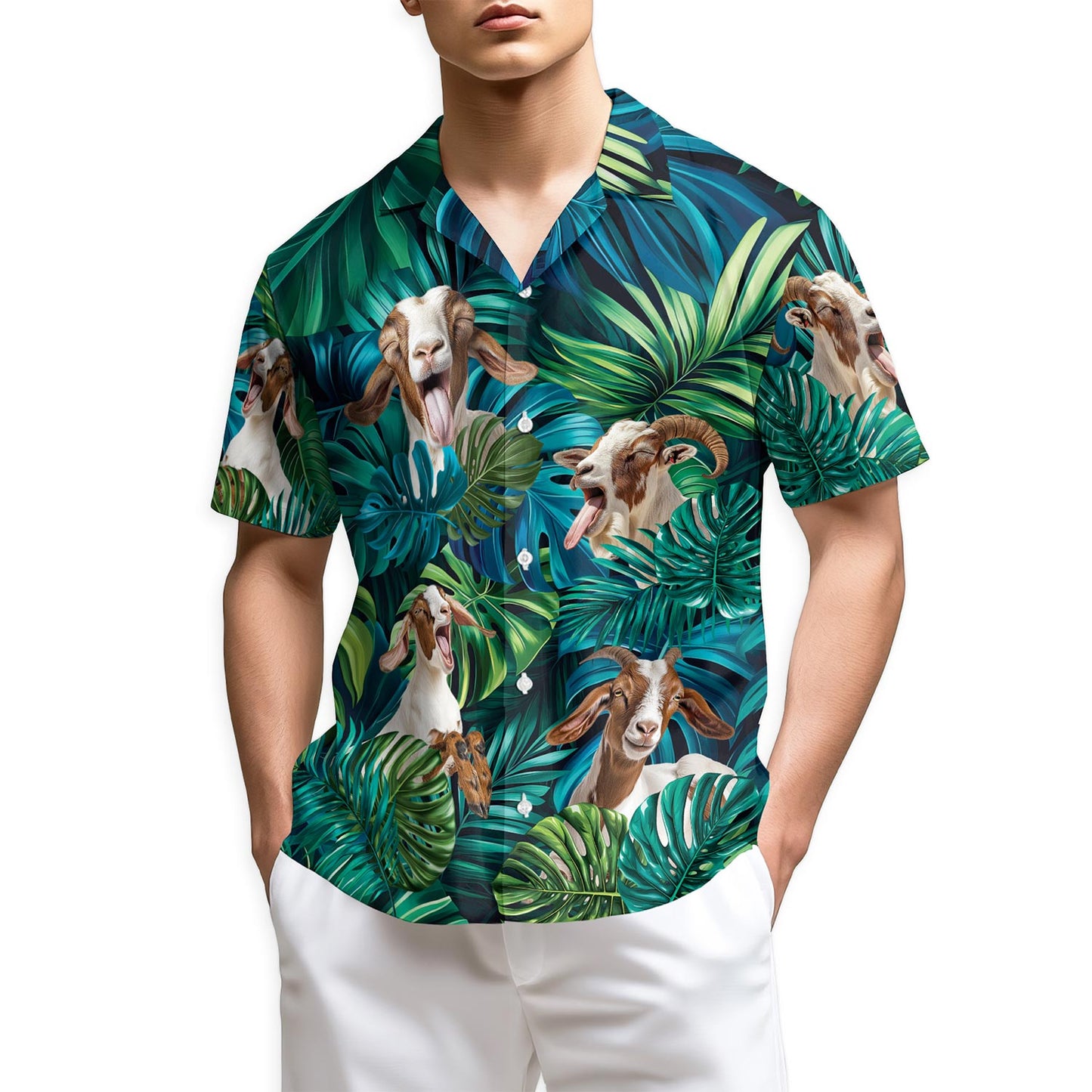 Netecom Boer Goats Hawaiian Shirt for Men