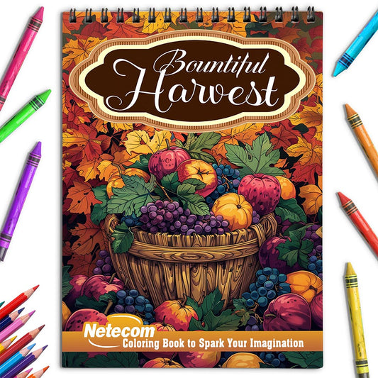 Netecom Bountiful Harvest Coloring Book for Adults