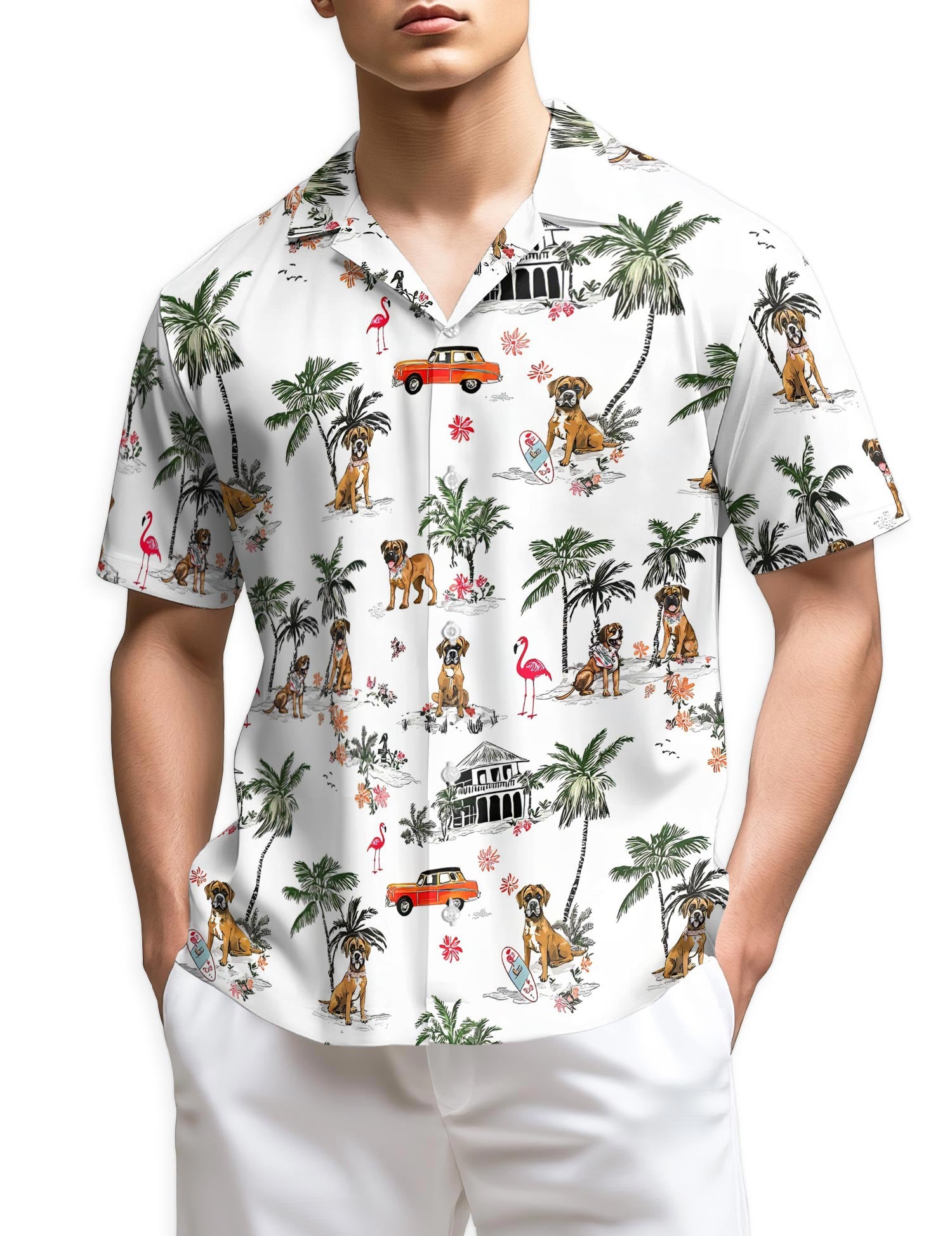 Netecom Boxer Hawaiian Shirt for Men