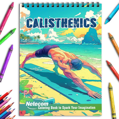 Netecom Calisthenics Coloring Book for Adults