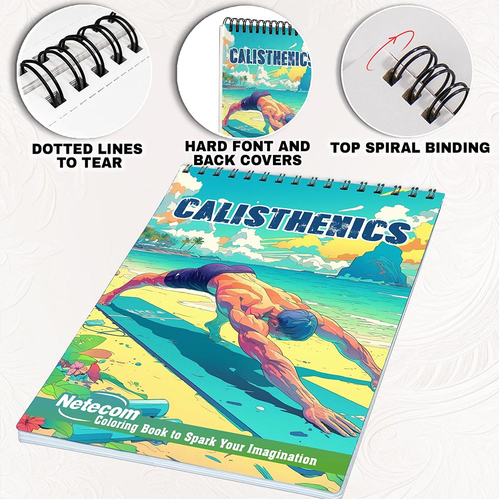 Netecom Calisthenics Coloring Pages for Adults