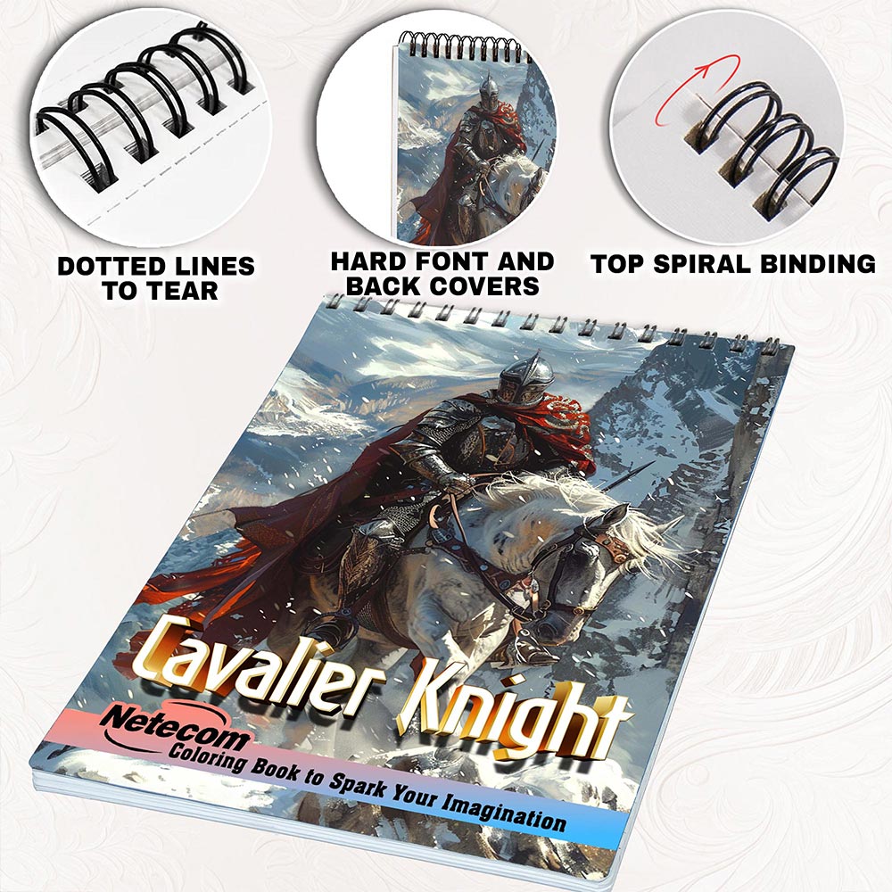 Netecom Cavalier Knight Coloring Pages for Adults