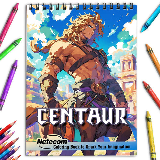 Netecom Centaur Coloring Book for Adults