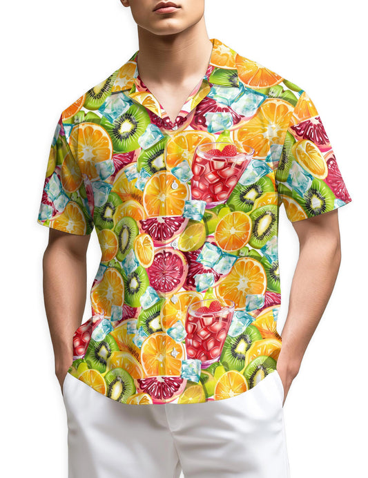 Netecom Citrus Fruit Hawaiian Shirt for Men