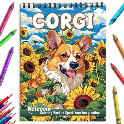 Netecom Corgi Coloring Book for Adults