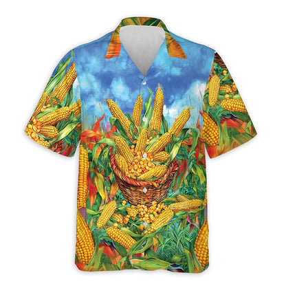 Netecom Corn Hawaiian Shirt for Men