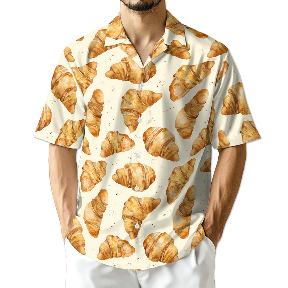 Netecom Croissant Hawaiian Shirt for Men