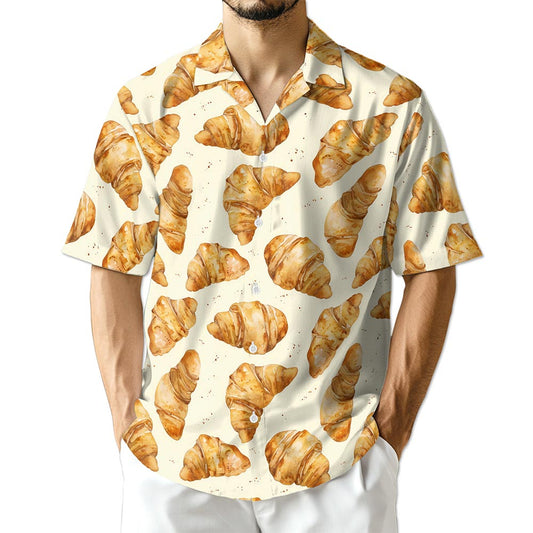 Netecom Croissant Hawaiian Shirt for Men