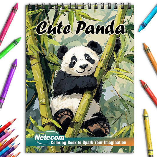 Netecom Cute Panda Coloring Book for Adults