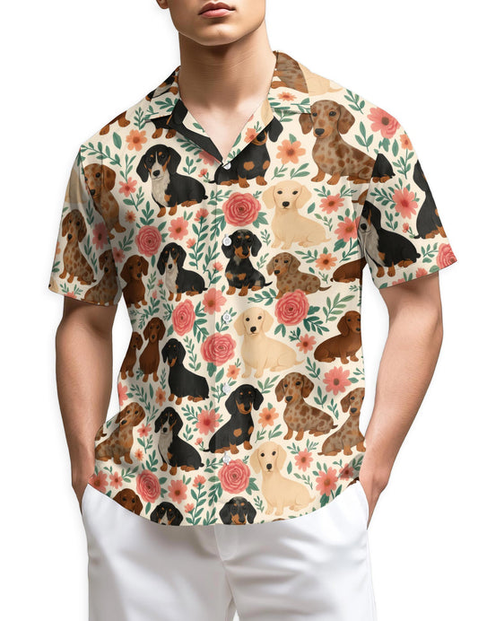 Netecom Dachshund Hawaiian Shirt for Men