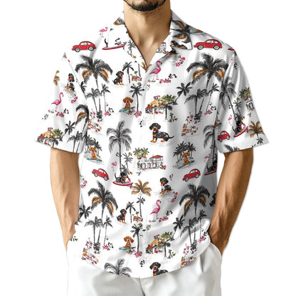 Netecom Dachshund Hawaiian Shirt for Men